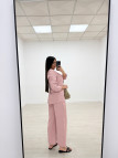 TRAJE OVERSIZE SOLAPA ROSA TRAJE OVERSIZE SOLAPA ROSA
