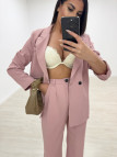 TRAJE OVERSIZE SOLAPA ROSA TRAJE OVERSIZE SOLAPA ROSA