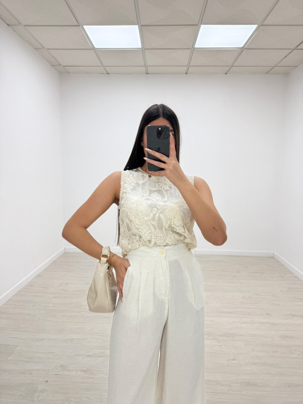 CONJUNTO LINO BORDADO EXCLUSIVO