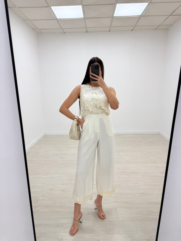CONJUNTO LINO BORDADO EXCLUSIVO