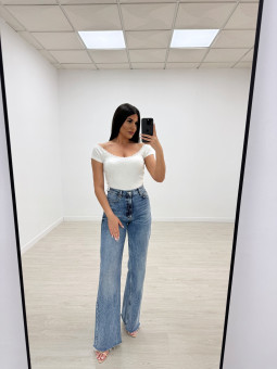 CAMISETA ENCAJE BLANCA