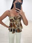 BLUSA ASIMÉTRICA ESTAMPADA BLUSA ASIMÉTRICA ESTAMPADA