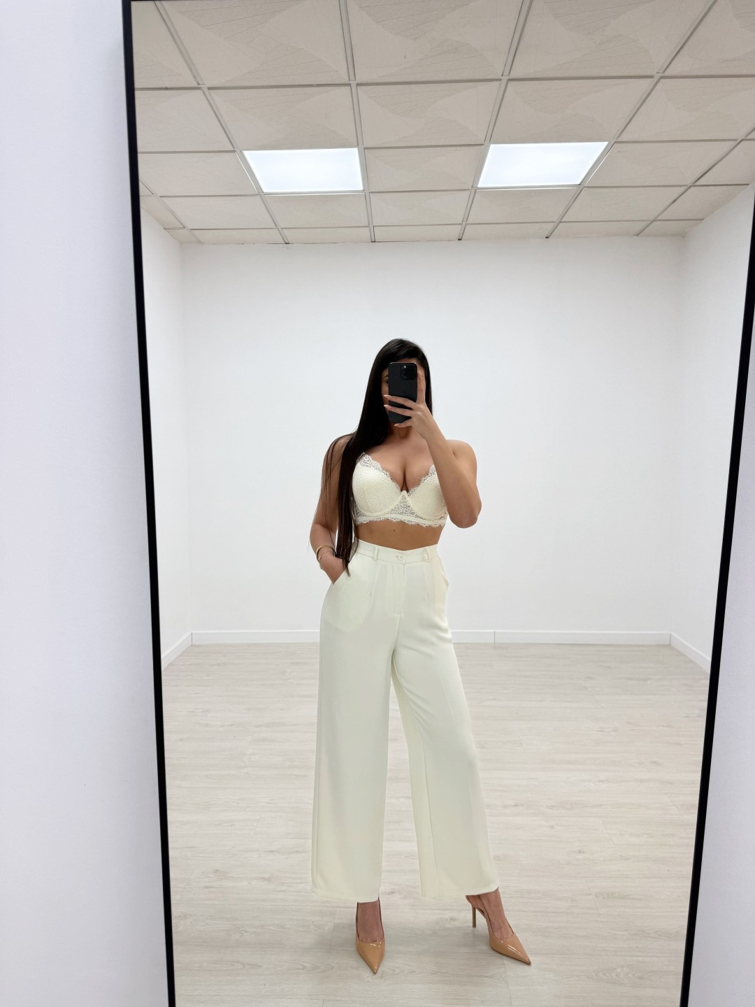 PANTALÓN EXCLUSIVO CREMA