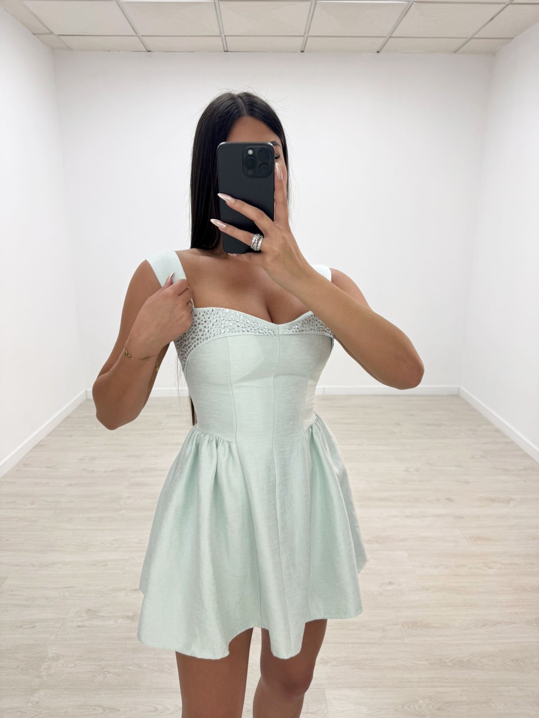 VESTIDO ZINNIA VERDE MENTA
