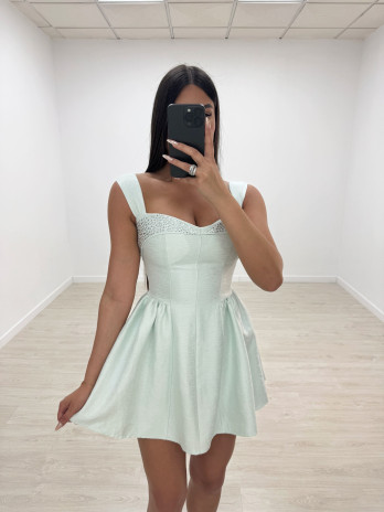 VESTIDO ZINNIA VERDE MENTA