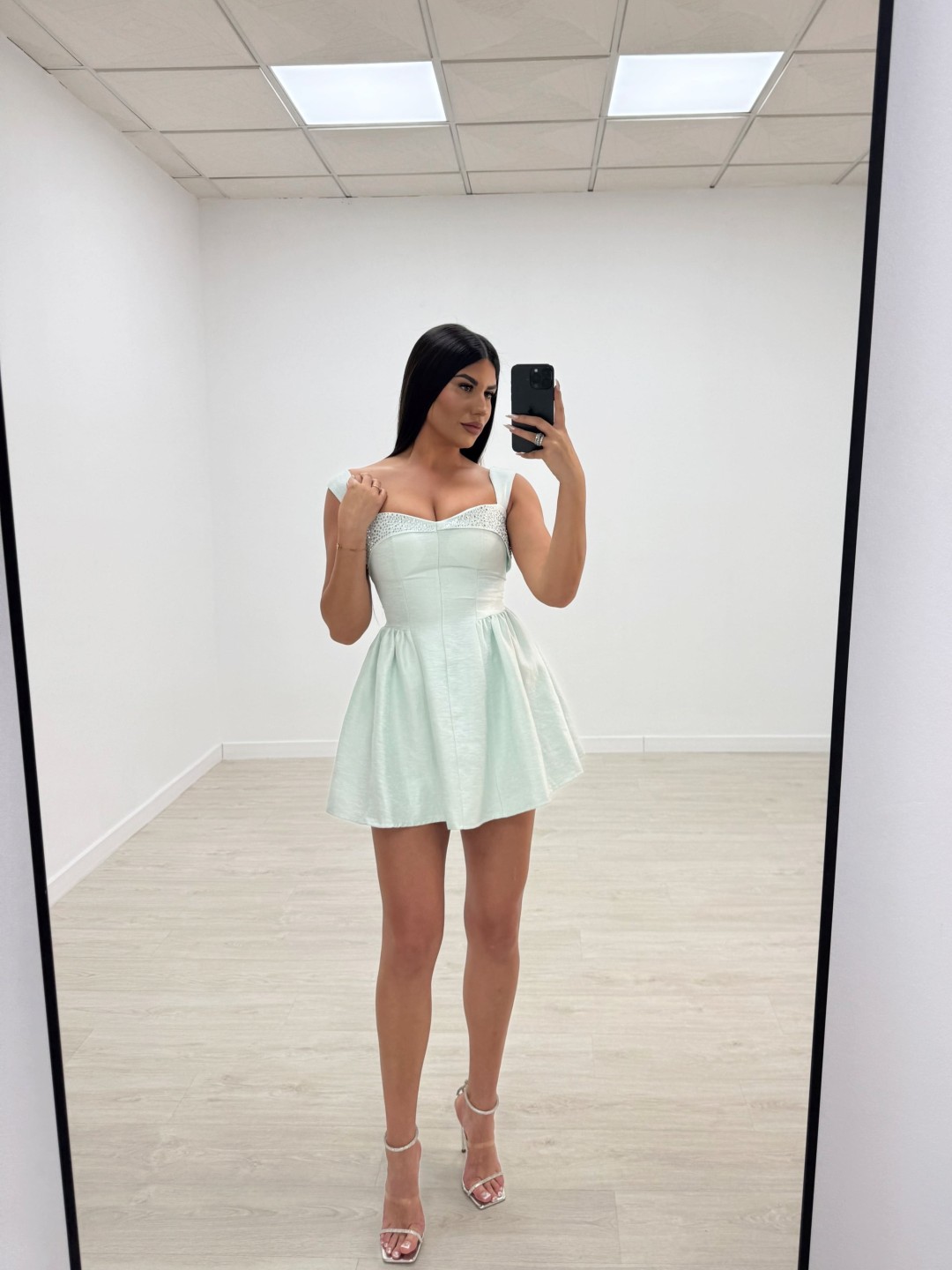 VESTIDO ZINNIA VERDE MENTA