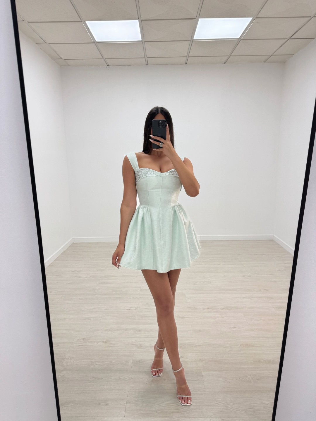 VESTIDO ZINNIA VERDE MENTA