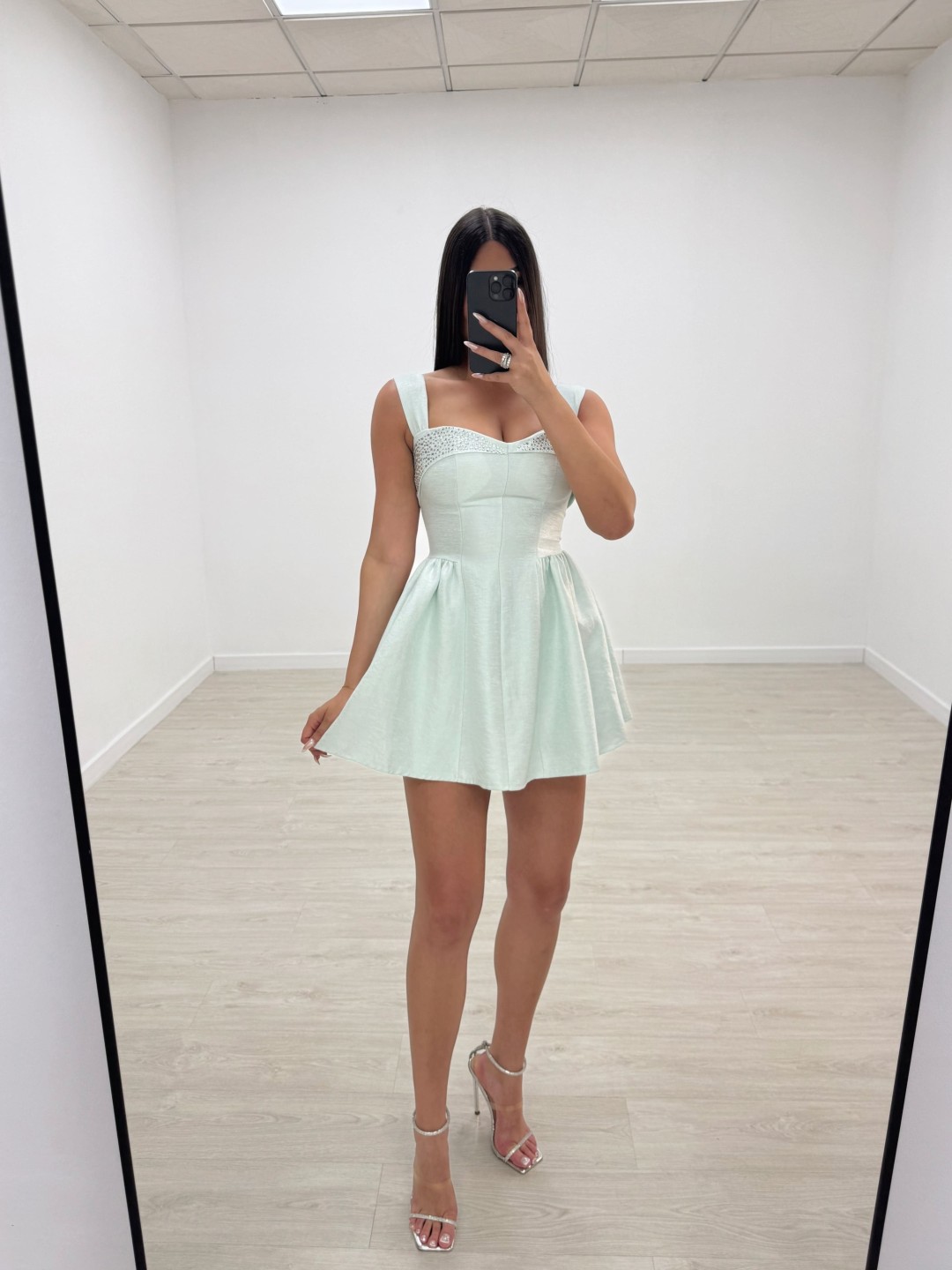 VESTIDO ZINNIA VERDE MENTA