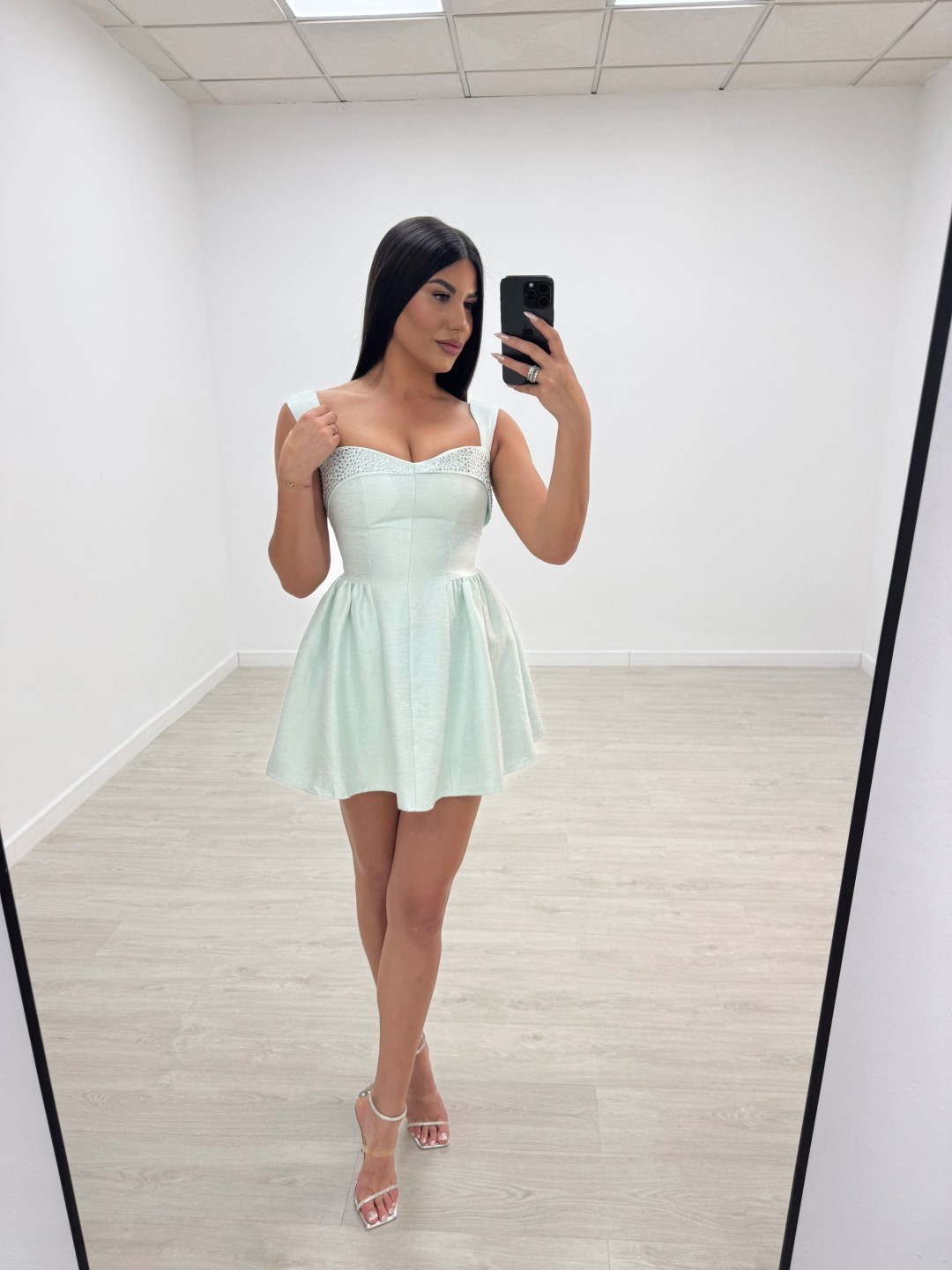 VESTIDO ZINNIA VERDE MENTA