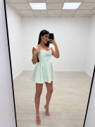 VESTIDO ZINNIA VERDE MENTA