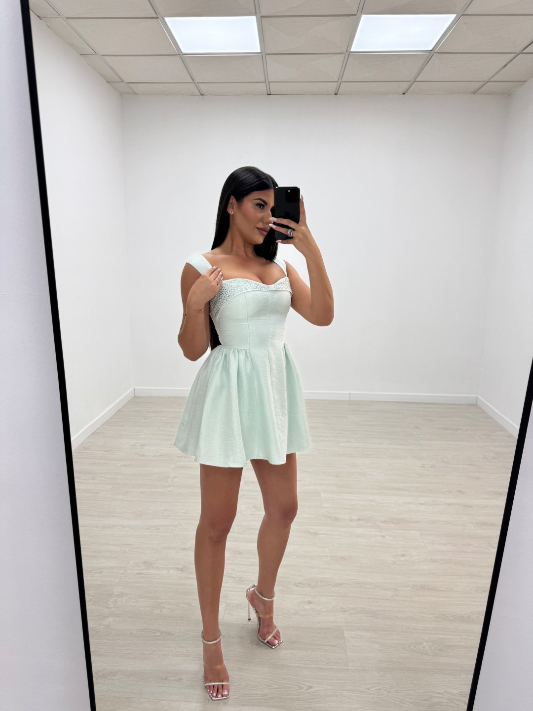 VESTIDO ZINNIA VERDE MENTA