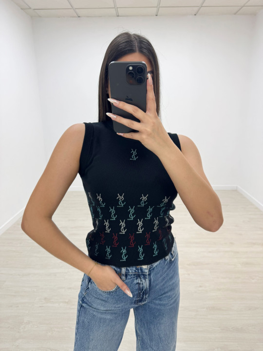 TOP YSL PUNTO NEGRO TOP YSL PUNTO NEGRO