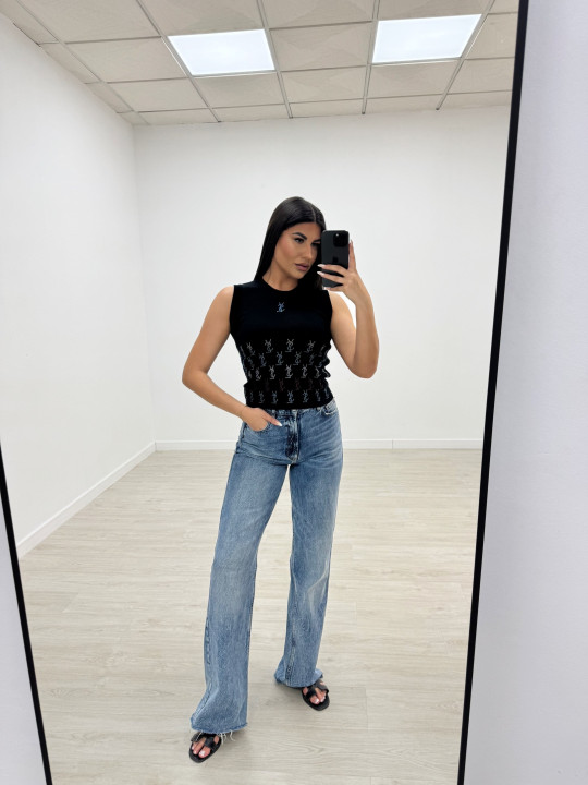 TOP YSL PUNTO NEGRO TOP YSL PUNTO NEGRO