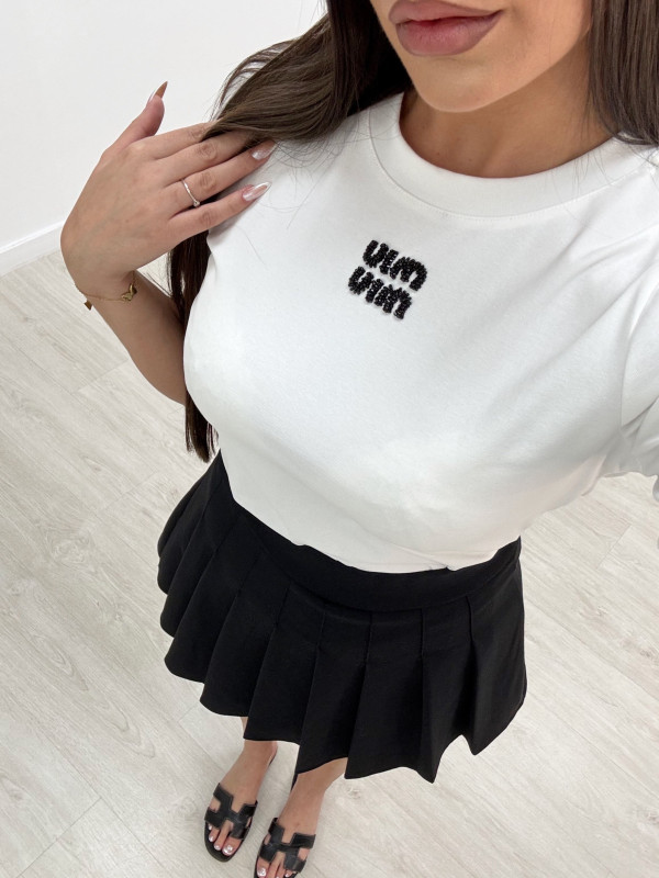 copy of CAMISETA MIU PEDRERIA BLANCA