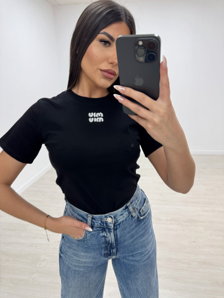 copy of CAMISETA MIU PEDRERIA NEGRA