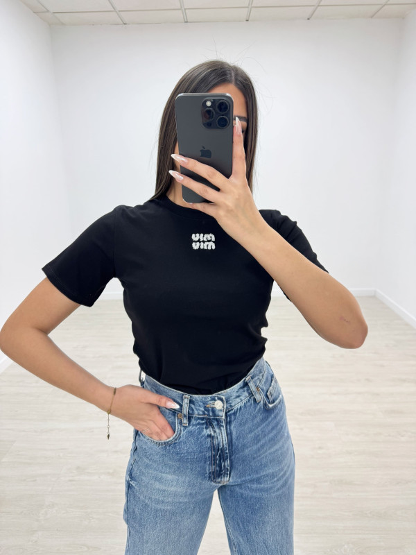 copy of CAMISETA MIU PEDRERIA NEGRA