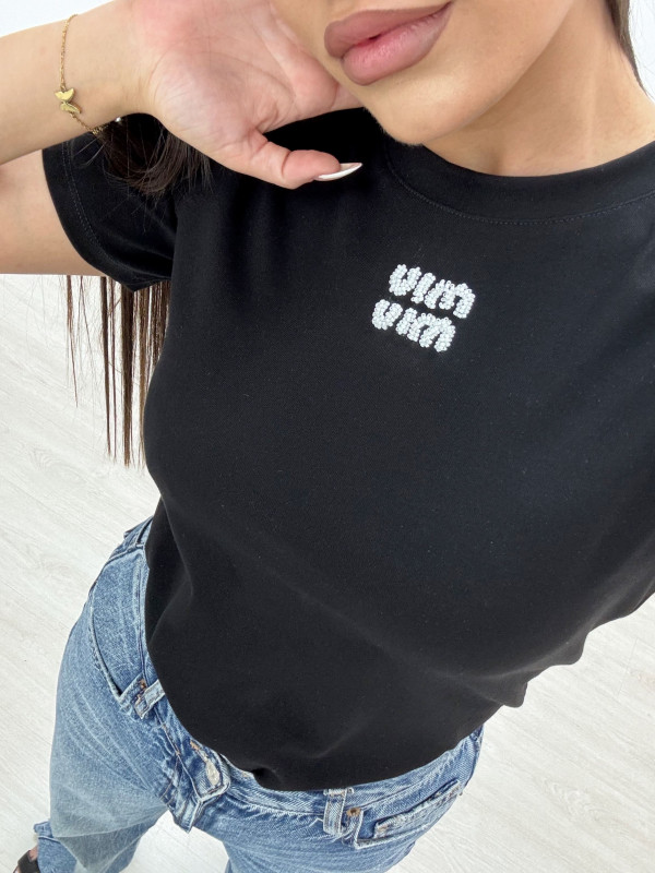 copy of CAMISETA MIU PEDRERIA NEGRA