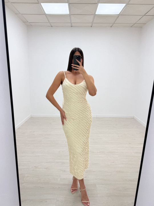 VESTIDO LEILA BEIGE VESTIDO LEILA BEIGE