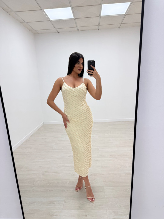 VESTIDO LEILA BEIGE VESTIDO LEILA BEIGE