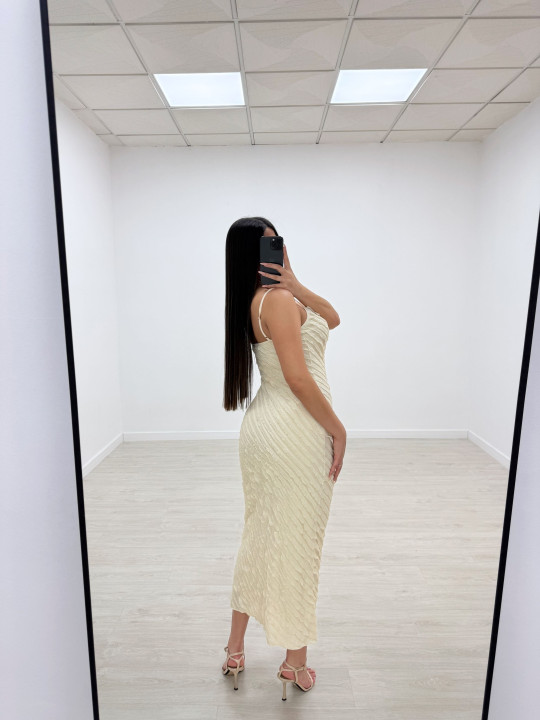 VESTIDO LEILA BEIGE VESTIDO LEILA BEIGE