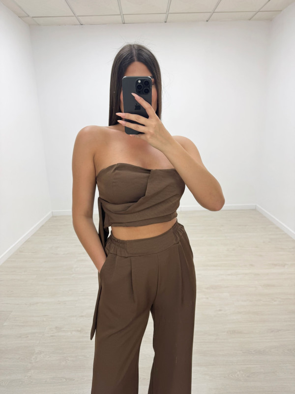 CONJUNTO MONACO MARRÓN