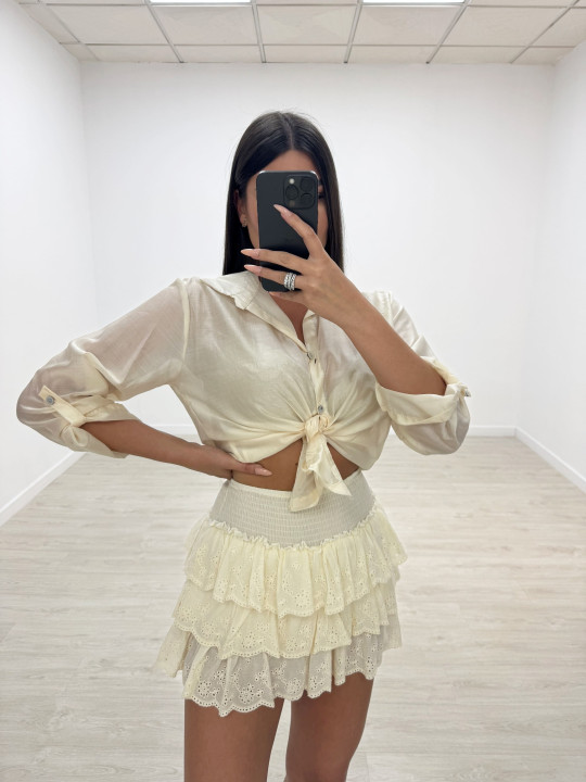 CAMISA VAPOROSA BEIGE