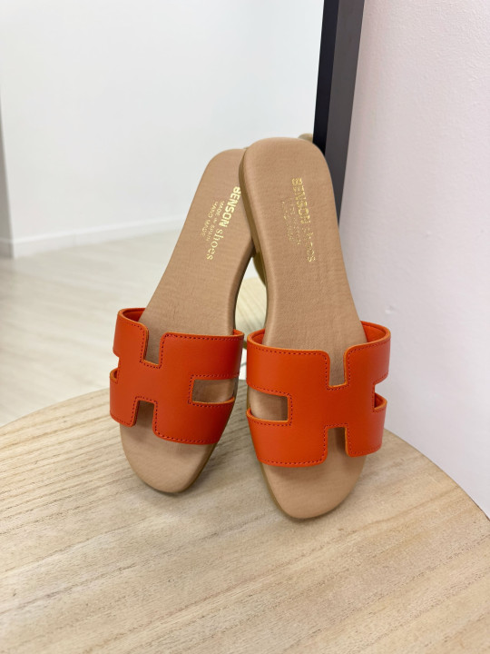 PALAS HERMES NARANJAS (100% PIEL)