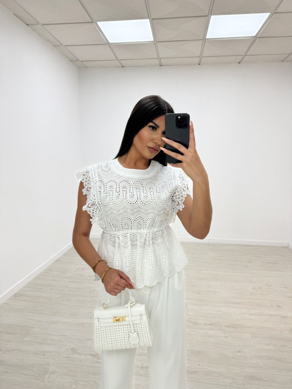 BLUSA BORDADA BLANCA
