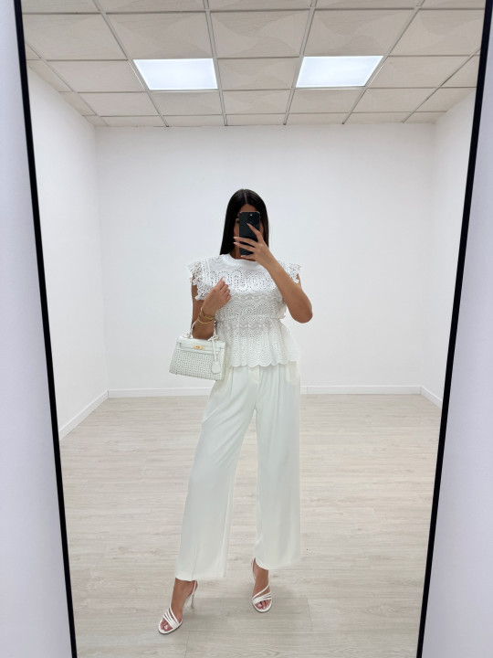 BLUSA BORDADA BLANCA