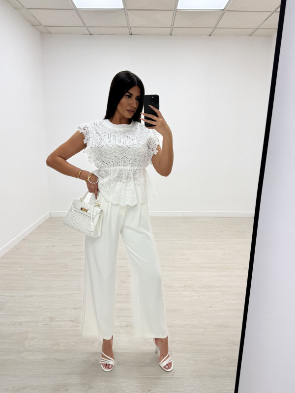 BLUSA BORDADA BLANCA