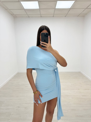 VESTIDO ROSAURA CELESTE