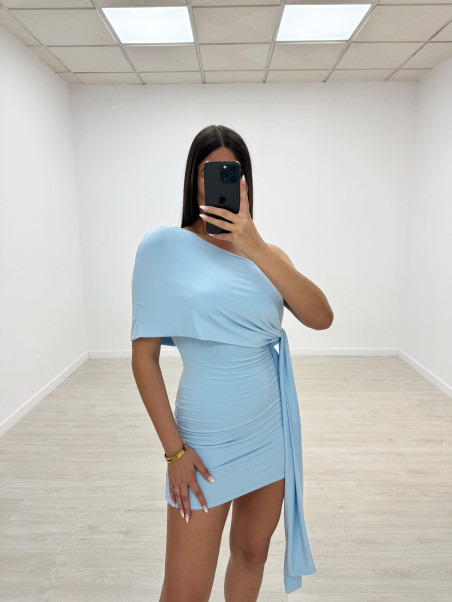 VESTIDO ROSAURA CELESTE