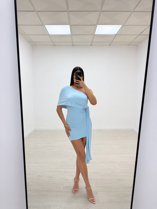 VESTIDO ROSAURA CELESTE