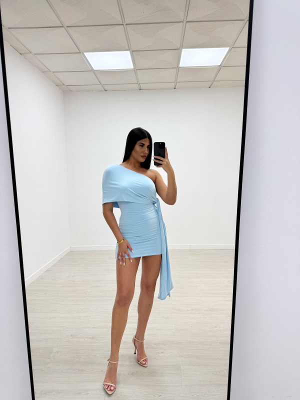 VESTIDO ROSAURA CELESTE