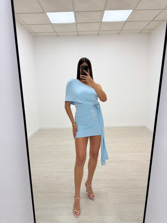 VESTIDO ROSAURA CELESTE