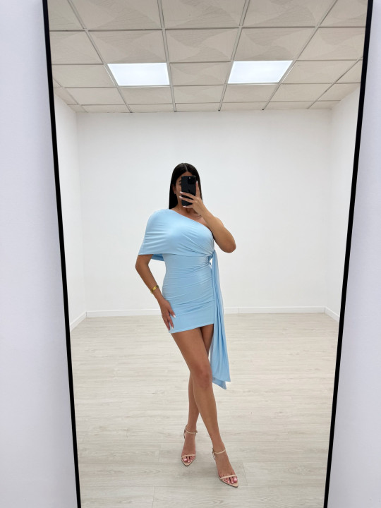 VESTIDO ROSAURA CELESTE