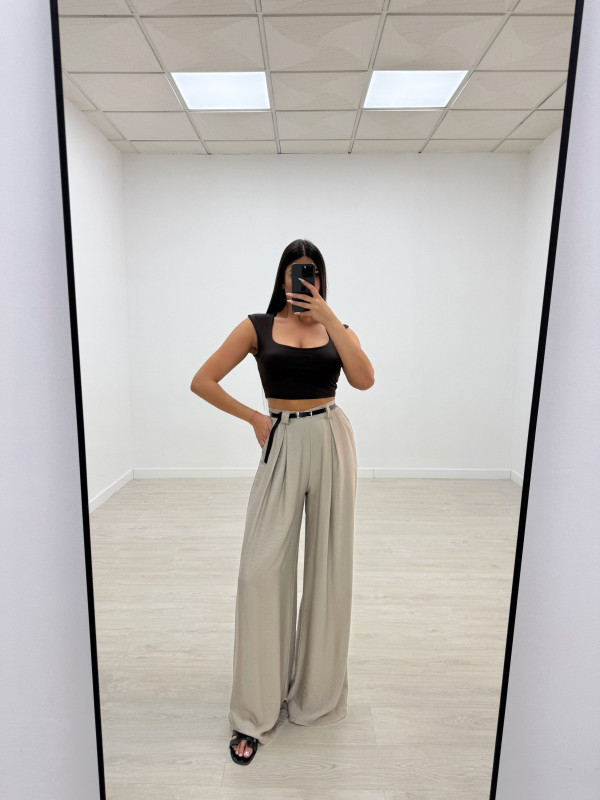 copy of PANTALÓN WIDE LEG FLUIDO + CINTURÓN TOUPE
