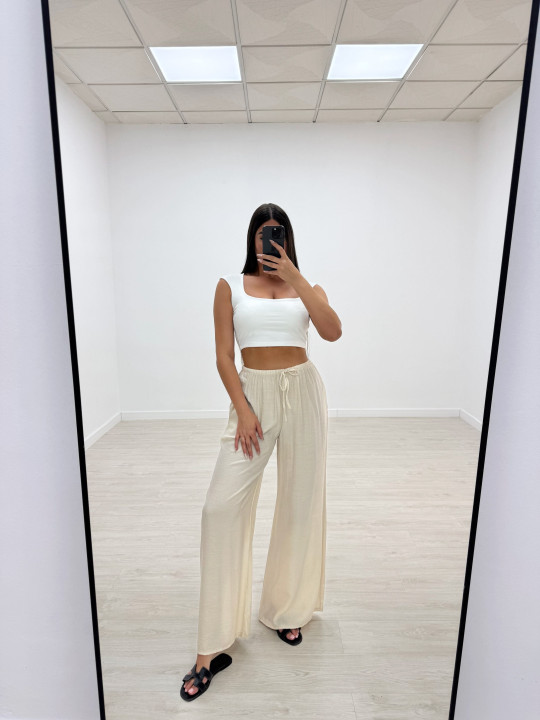 PANTALÓN EFECTO BAMBULA PANTALÓN EFECTO BAMBULA
