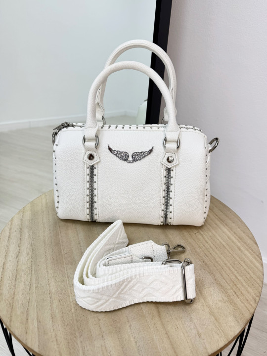 BOLSO ZAG PIEL BLANCO