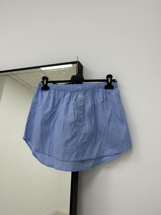 MEDIA CAMISA POPELÍN CELESTE