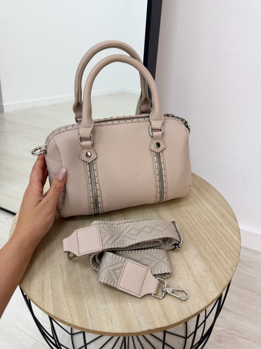 BOLSO ZAG PIEL TOUPE