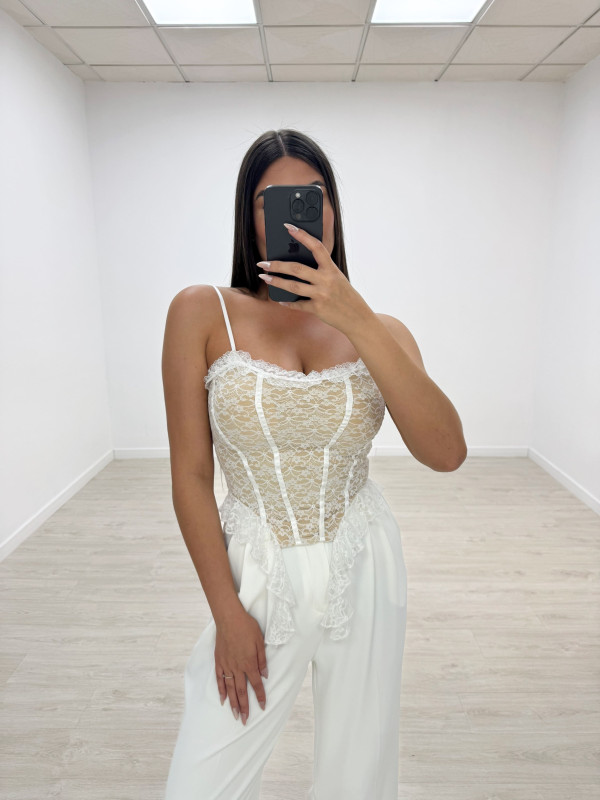 TOP CORSETERO ENCAJE