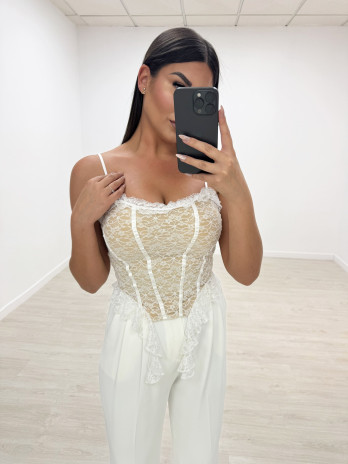 TOP CORSETERO ENCAJE