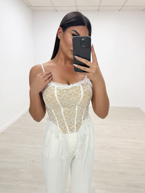 TOP CORSETERO ENCAJE