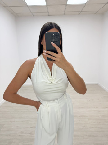 TOP BÁSICO HALTER BLANCO