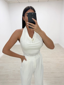 TOP BÁSICO HALTER BLANCO