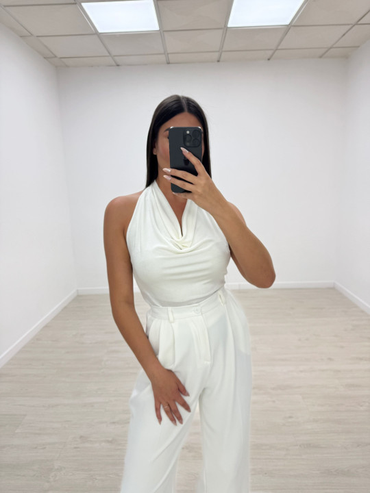 TOP BÁSICO HALTER BLANCO