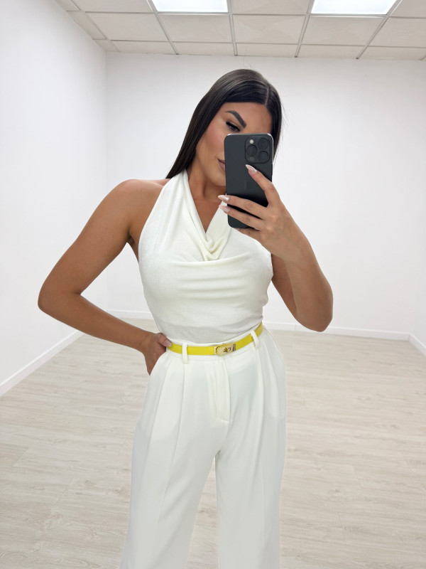 TOP BÁSICO HALTER BLANCO