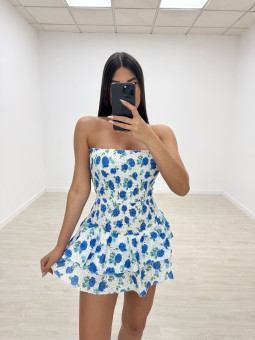 CONJUNTO IBIZA FLORAL AZUL