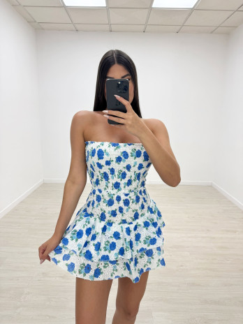 CONJUNTO IBIZA FLORAL AZUL